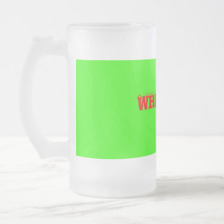 WHATEVER FROSTED GLASS BEER MUG