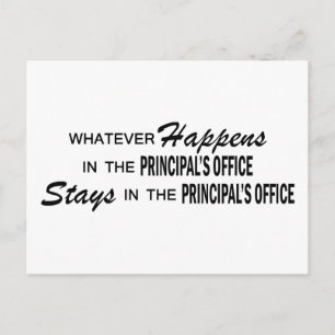 Whatever Happens - Principal's Office Postcard