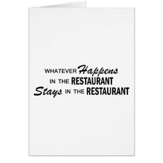 Whatever Happens - Restaurant