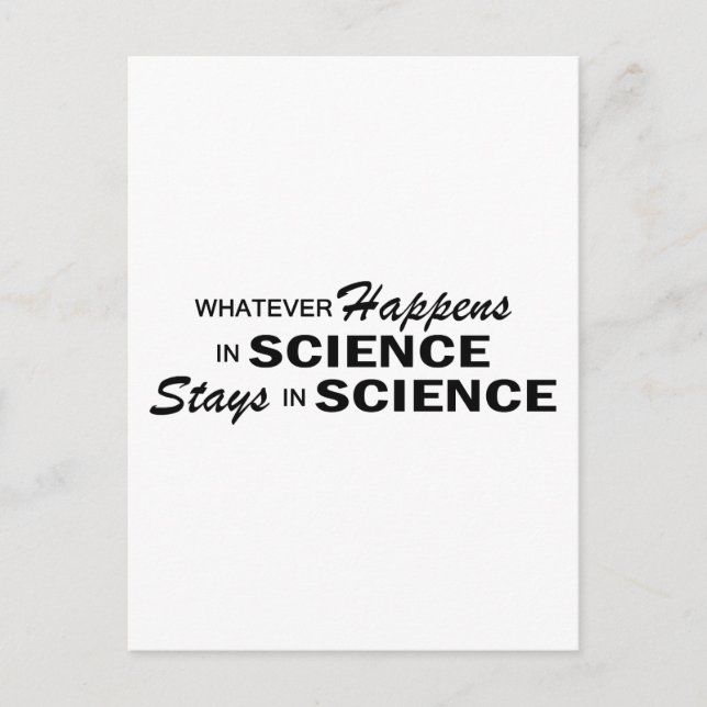 Whatever Happens - Science Postcard (Front)