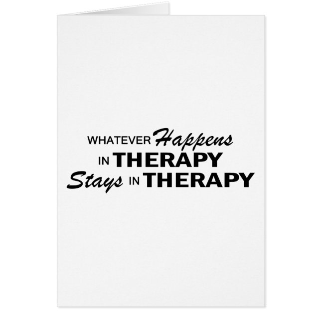 Whatever Happens - Therapy (Front)