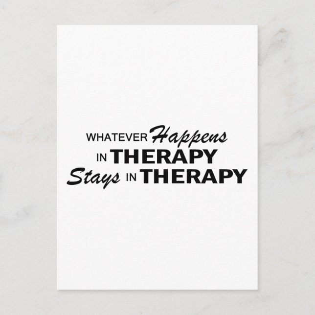 Whatever Happens - Therapy Postcard (Front)