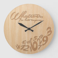 Whatever, I'm late anyway - Faux Engrave Wood Look