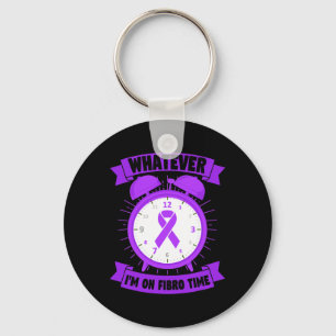 Whatever I'm On Fibro Time Fibromyalgia Awareness Key Ring