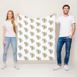 Whatever Life Throws At You Duck Funny Quote Fleece Blanket