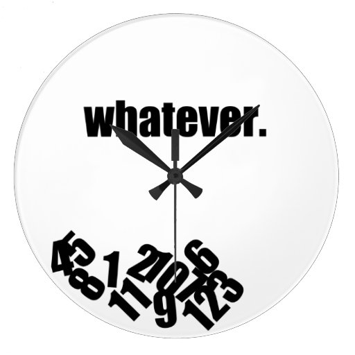 Image of Whatever Messy Numbers Wall Clock