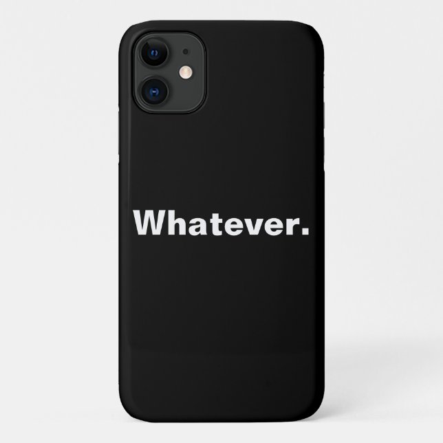 Whatever one word minimalism design Case-Mate iPhone case (Back)