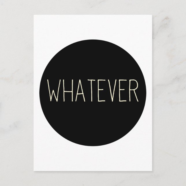 Whatever Postcard (Front)
