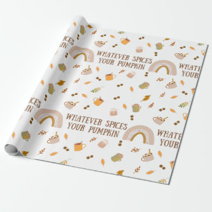 Whatever Spices Your Pumpkin Wrapping Paper