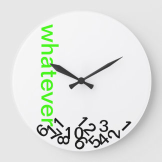 Whatever the Time! Large Clock