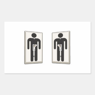 Whatever Turns You On Gay Male Light Switch Rectangular Sticker