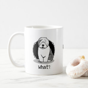 Whatever What? Old English Sheepdog (Grey 1) Funny Coffee Mug