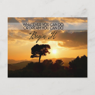 Whatever You Can Do Motivational Postcard