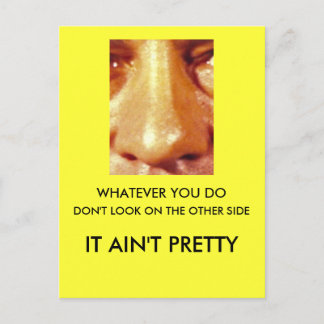 Whatever You Do Don't Look on the Other Side Postcard