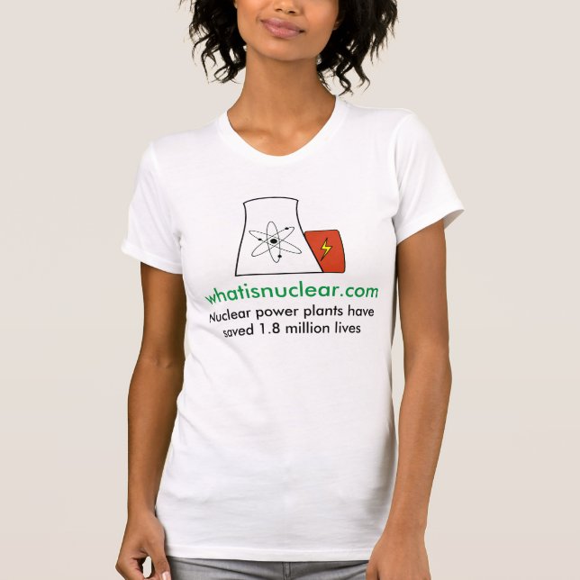 Whatisnuclear.com nuclear saves lives Women's Tee (Front)