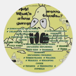 What's a few GERMS among friends..?? Sticker