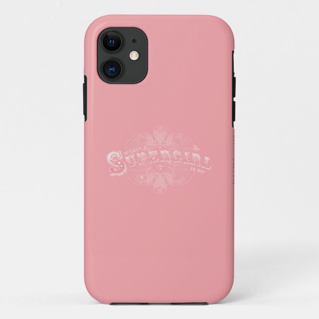 What's a Supergirl to Do Pink Case-Mate iPhone Case (Back)