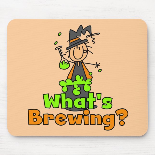 What's Brewing T-shirts and Gifts Mouse Mat (Front)