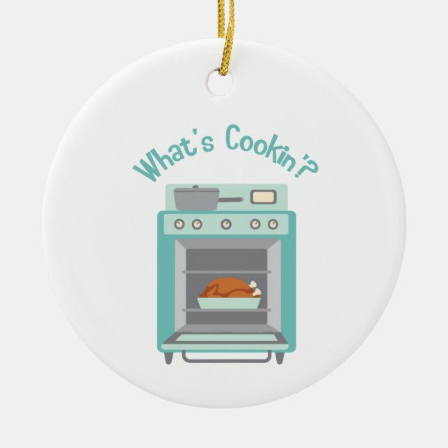 What's Cookin'? Ceramic Tree Decoration (Front)