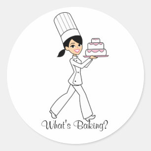 What's Cooking Sticker - Baker Girl
