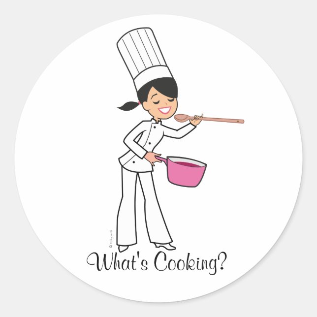 What's Cooking Sticker - Baker Girl (Front)