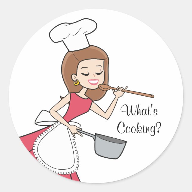What's Cooking Sticker - Baker Lady (Front)