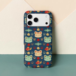 What's Cool, Kitty Cat in Navy Blue and Yellow Cas