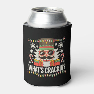 What's Crackin Christmas Nutcracker Xmas Holiday Can Cooler