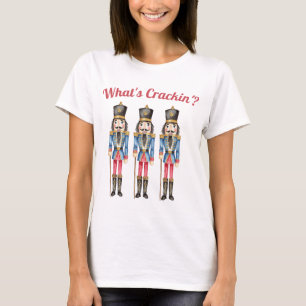 What's Crackin'? Watercolor Nutcracker Christmas T-Shirt