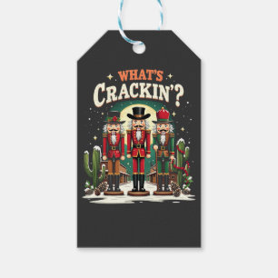 What's Cracking Nutcracker Cactus Christmas Funny Gift Tags