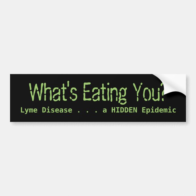 What's Eating You?, Lyme Disease . . . a HIDDEN... Bumper Sticker (Front)