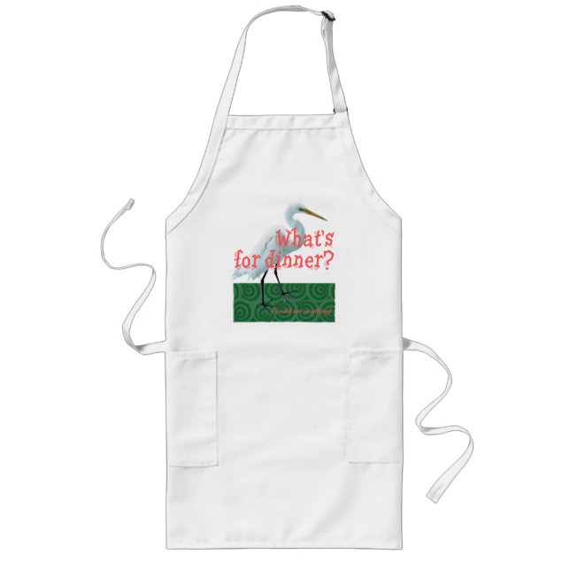What's for dinner? long apron (Front)