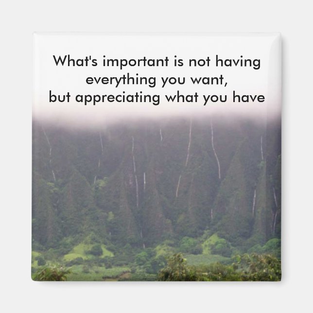 What's important... - Customised Magnet (Front)