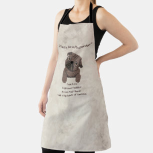 What's in a Pugaccino-Cute Dog-Pug- Apron