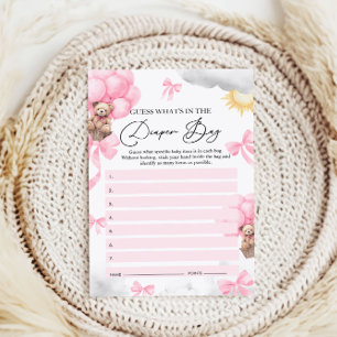 What's in the Diaper Bag Baby Shower Game