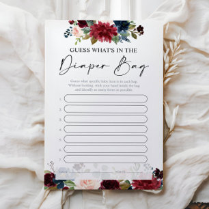 What's in the Diaper Bag Baby Shower Game
