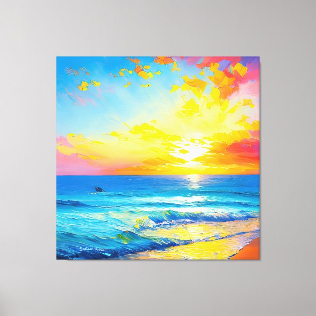 “What's in the water”.  Canvas Print (Front)