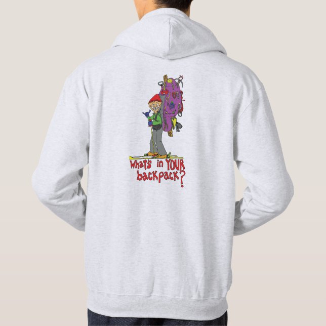 whats in your backpack hoodie (Back)