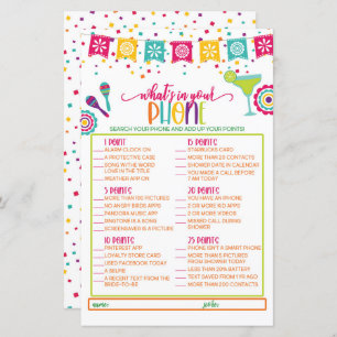 What's in Your Phone Game - Fiesta WH