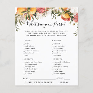 What's in your Purse Baby Shower Game