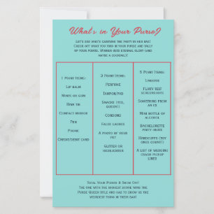 What's in Your Purse? Bachelorette Party Game