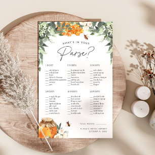 What's In Your Purse Bridal Shower Game