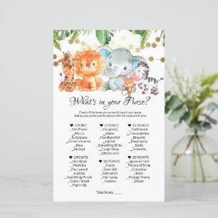 What's In Your Purse Game. Baby Shower Games