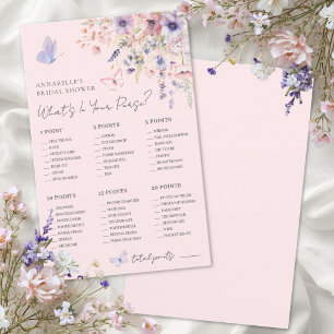 What's In Your Purse Pink Bridal Shower Game