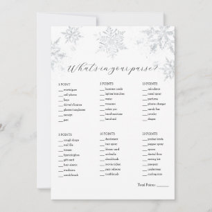 What's in Your Purse Shower Game Invitation