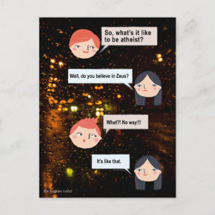 What's It Like to be an Atheist? Postcard
