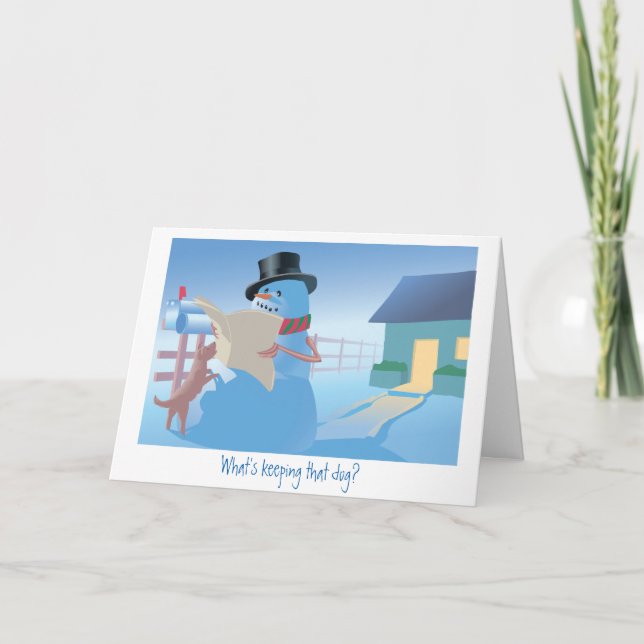 What's Keeping that Dog? Holiday Card (Front)