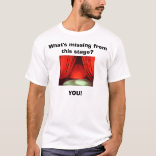What's missing from this stage? YOU w/KBP on back T-Shirt