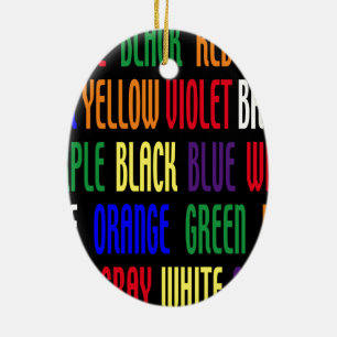 What's My Colour Ceramic Tree Decoration