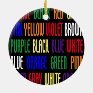 What's My Colour Ceramic Tree Decoration